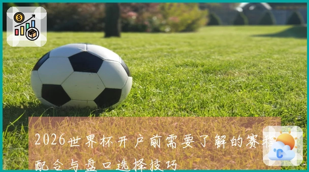 2026世界杯开户前需要了解的赛程配合与盘口选择技巧