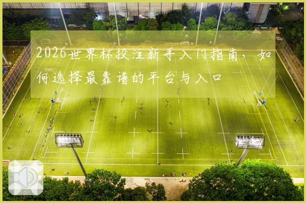 2026世界杯投注新手入门指南，如何选择最靠谱的平台与入口